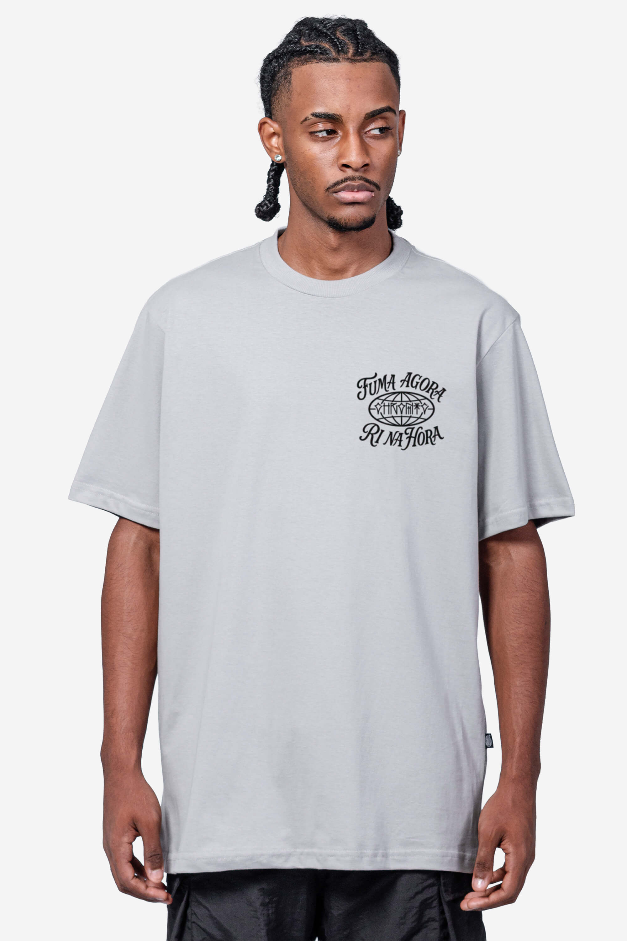 シャツ Camiseta Original Penguin Masculina Regular Lisa Color Azul